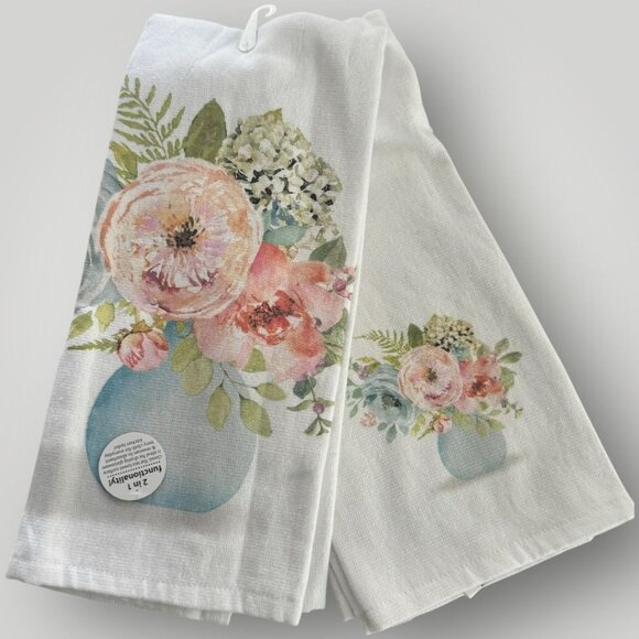 Kay Dee 2-Pack Floral Print Kitchen Towels - Picture 4 of 4